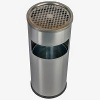 Ksitex GBA-20L Урна уличная с верхним контейнером, хром 20 литров