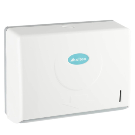 Ksitex TH-5823 W Диспенсер для бумажных полотенец Z-сложения, пластик белый