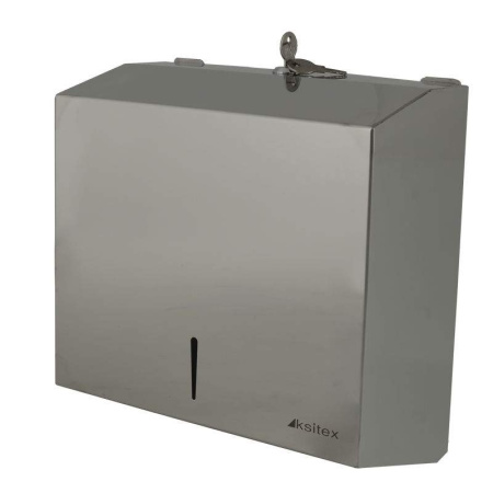 Ksitex TH-5823 SSN Диспенсер для бумажных полотенец V-сложения, металл глянцевый от магазина Белый Лис