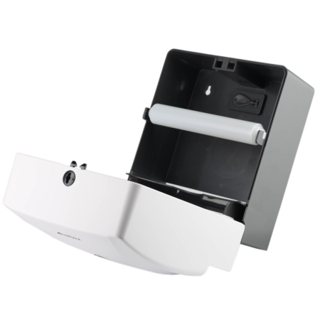 Ksitex TH-8218A Диспенсер для рулонных и листовых бумажных полотенец V-сложения, пластик белый от магазина Белый Лис