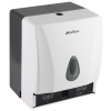 Ksitex TH-8218A Диспенсер для рулонных и листовых бумажных полотенец V-сложения, пластик белый