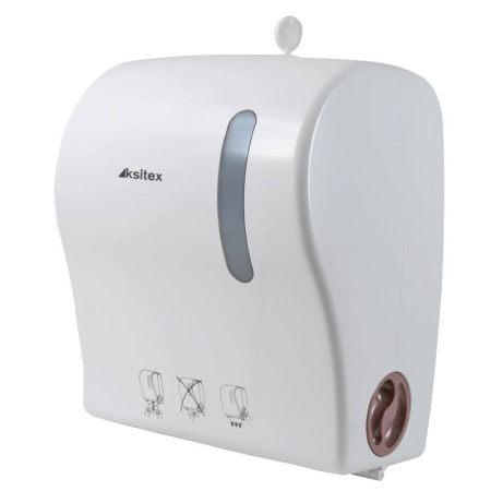 Ksitex AC1-18 Диспенсер для рулонных полотенец, пластик белый от магазина Белый Лис