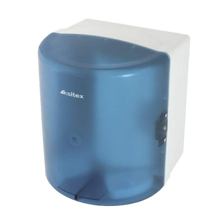 Ksitex AC1-16A Диспенсер для рулонных полотенец центральной вытяжки, пластик синий от магазина Белый Лис