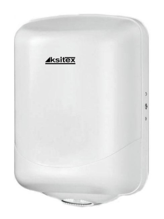 Ksitex A1-14W Диспенсер для рулонных полотенец с центральной вытяжкой, пластик белый