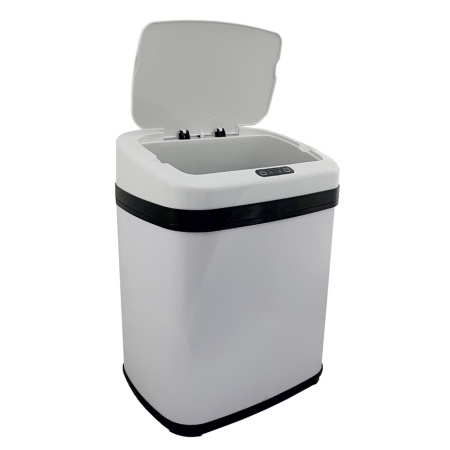 Ksitex AGB-20W Урна сенсорная металлическая 20 литров, белая - Цена: 9 420.00 руб. - Урны и контейнеры для мусора - Магазин Белый Лис