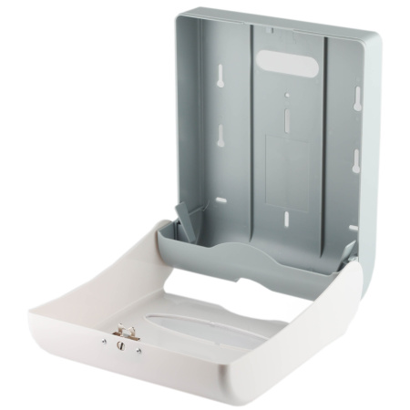 Ksitex TH-603HW Диспенсер для бумажных полотенец V-сложения, пластик белый от магазина Белый Лис
