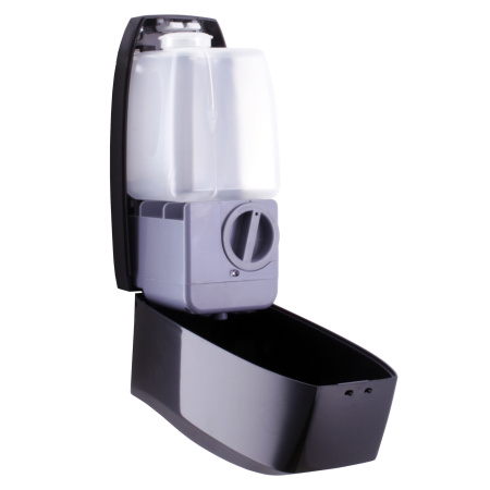 Ksitex ASD-500B Сенсорный (автоматический) дозатор для жидкого мыла, пластик чёрный от магазина Белый Лис