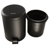 Ksitex BGR-5B Урна с механизмом поднятия крышки (черная) - Цена: 2 640.00 руб. - Урны и контейнеры для мусора - Магазин Белый Лис
