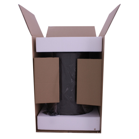 Ksitex BGR-20B Урна с механизмом поднятия крышки, чёрная, 20 л. - Цена: 3 480.00 руб. - Урны и контейнеры для мусора - Магазин Белый Лис