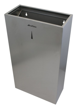 Ksitex GBW-35М урна для мусора подвесная, без крышки, 35 л. нержавеющая сталь матова