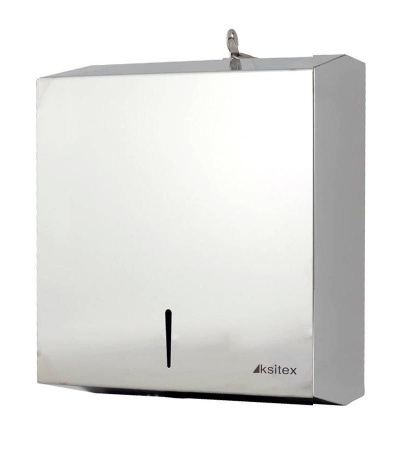 Ksitex TH-5821 SSN Диспенсер для бумажных полотенец Z-сложения, металл глянцевый